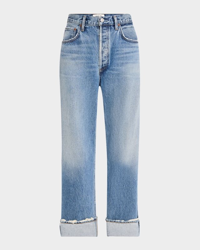 Fran Cuffed Easy Straight Jeans